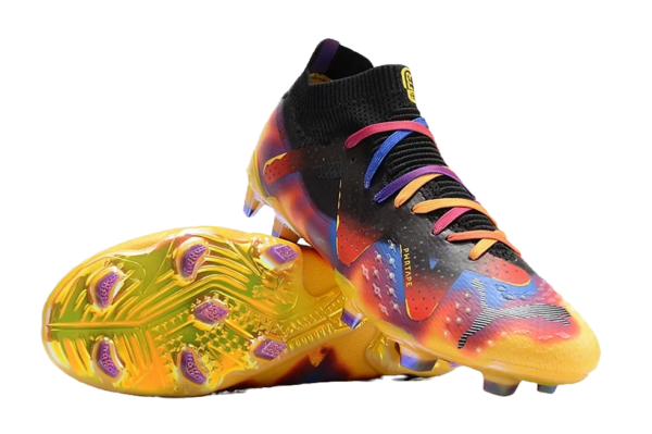Future Ultimate "Breakthrough” FG Cleats - Silver Sky/Black/Fire Orchid