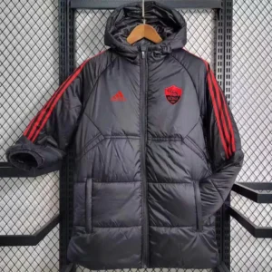 Roma Black and Red Puffer Jacket