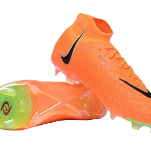 Phantom Luna Elite FG Cleats - White/Black/Total Orange