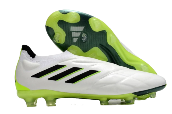 Copa Pure + “CrazyRush” FG Cleats - Footwear White/Black/Lucid Lemon