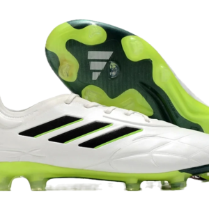 Copa Pure + “CrazyRush” FG Cleats - Footwear White/Black/Lucid Lemon