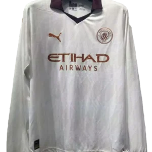 2023-2024 MANCHESTER CITY LONG SLEEVE AWAY STADIUM VERSION