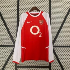 2003-2004 Arsenal Home Long Sleeve Retro Jersey