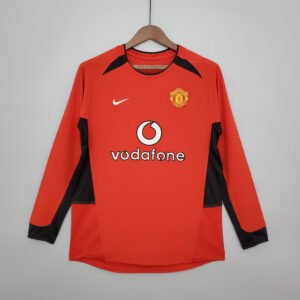 02/04 M-U long sleeve Home Retro Jersey