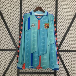 1996-1997 Barcelona Long Sleeve Away Retro Jersey