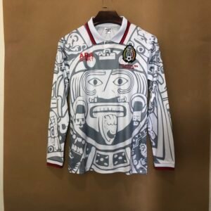 Mexico 1998 Away Long Sleeve Retro Jersey