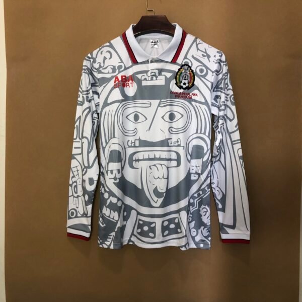 Mexico 1998 Away Long Sleeve Retro Jersey