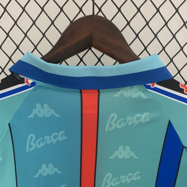 1996-1997 Barcelona Long Sleeve Away Retro Jersey - Image 4