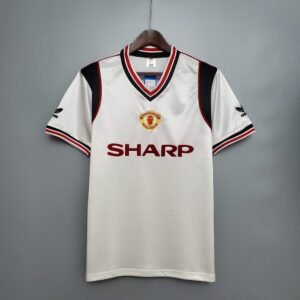 1985 M-U white Retro Jersey