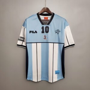 2001 Argentina Maradona #10 Commemorative Edition Retro Jersey