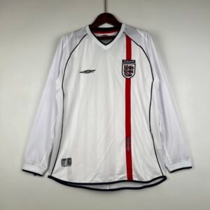 2002 England long sleeve Home Retro Jersey