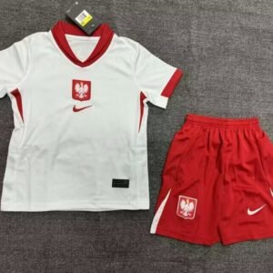 2024 Poland Home Euro 2024 Kids Jersey