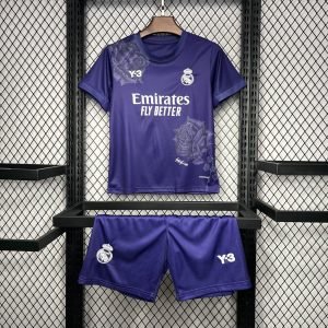 2024 Real Madrid Fourth Kids Jersey