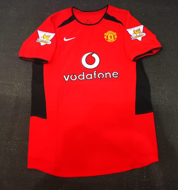 David Beckham SIGNED Man United 02/04 Home Shirt/Jersey + COA Retro 2002 - Image 2