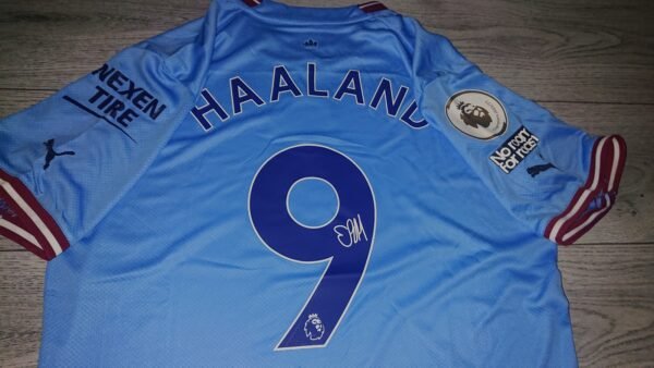 Erling Braut Haaland SIGNED Man City Signature Shirt/Jersey 22/23 + COA - Image 2