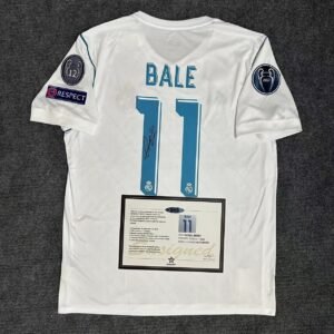 Gareth Bale SIGNED Real Madrid Signature Shirt/Jersey + COA 17/18 UCL FINAL