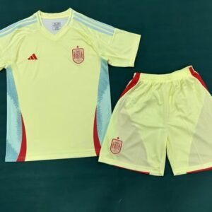 2024 Spain Euro 2024 Away Kids Jersey