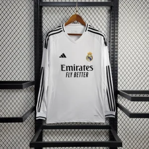 2024-2025 REAL MADRID HOME LONG SLEEVE STADIUM VERSION