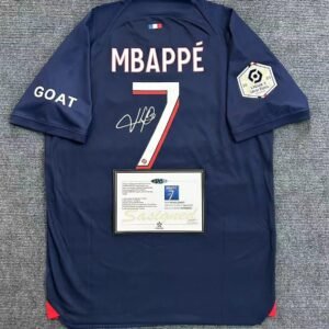 Kylian Mbappe SIGNED PSG Shirt/Jersey (Kylian Mbappe) + COA