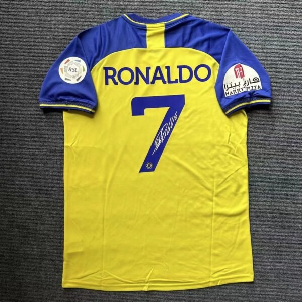 Cristiano Ronaldo SIGNED Al Nassr Signature Shirt/Jersey + COA - Image 2