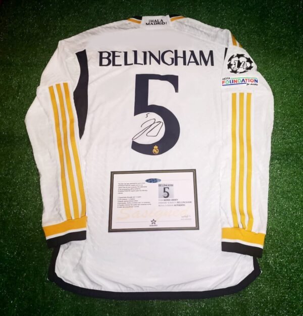 Jude Bellingham SIGNED Real Madrid Signature Shirt/Jersey 23/24 + COA Bellingham - Image 2
