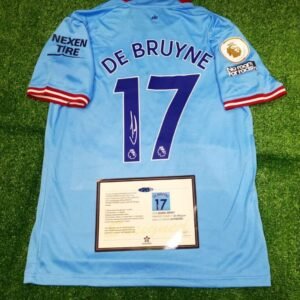 Kevin De Bruyne SIGNED Man City Signature Shirt/Jersey + COA 22/23 23/24