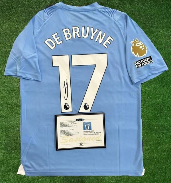 Kevin De Bruyne SIGNED Man City Signature Shirt/Jersey + COA 22/23 23/24 - Image 2