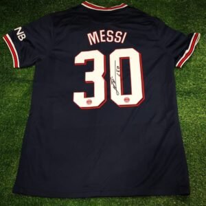 Lionel Messi SIGNED PSG Home Signature Shirt/Jersey + COA Retro