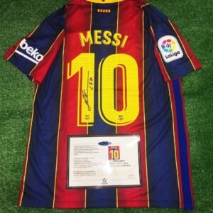 Lionel Messi SIGNED Barcelona HOME 20/21 Signature Shirt/Jersey + COA