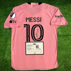 Inter Miami HOME Pink Messi 24/25 SIGNED Mens Kids Kit Shirt/Jersey 2024 + COA
