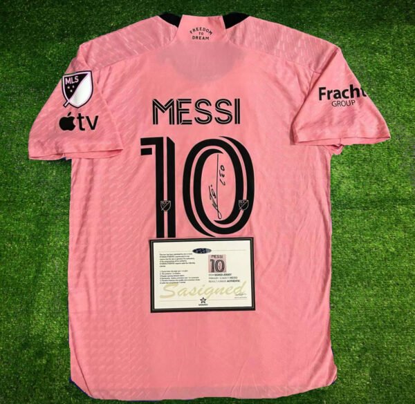 Inter Miami HOME Pink Messi 24/25 SIGNED Mens Kids Kit Shirt/Jersey 2024 + COA