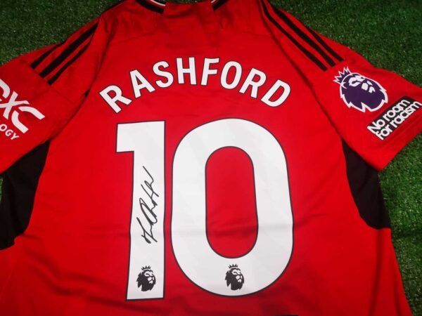 Marcus Rashford SIGNED Man United Signature Jersey + COA 23/24 - Image 2