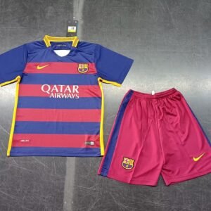 2015-2016 Barcelona Home Retro Kids Jersey