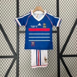 1998 France Home kids Jersey