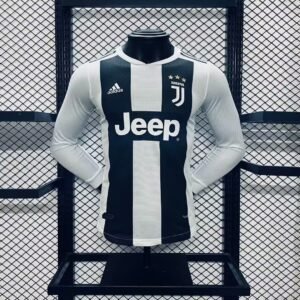 2018-2019 Juventus Home Long Sleeve Retro Player Version