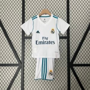 2017-2018 Real Madrid Home kids Jersey
