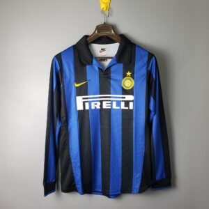 1998 Inter Milan Long Sleeve Home Retro Jersey