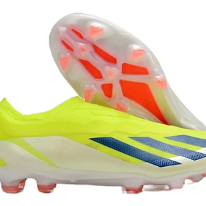 Crazyfast+ Laceless FG Firm Ground Soccer Cleats - Yellow/Blue/Red