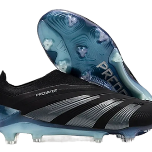 Predator 24 Elite LL FG Firm Ground Soccer Cleats - Black/Silver/Jade