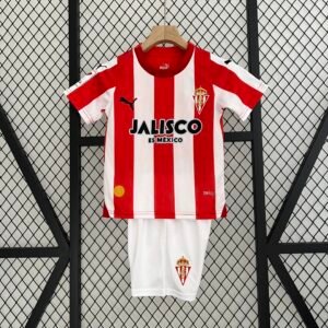2023-2024 Sporting Gijon Home Kids Jersey
