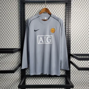 2007-2008 Manchester United Long Sleeve Goalkeeper Retro Jersey