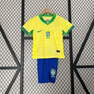 2024 Brazil Home Copa America Kids Jersey