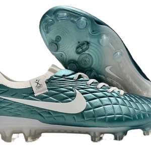 Tiempo Legend 10 Elite FG Firm Ground Soccer Cleats - Jade/White