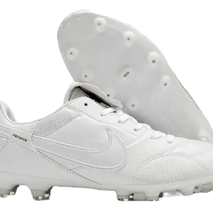 Premier 3 FG Firm Ground Soccer Cleats - White/Black