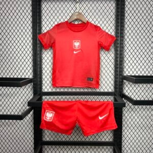 2024 Poland Away Euro 2024 Kids Jersey