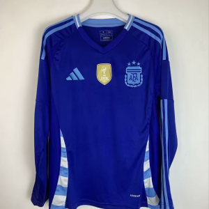 2024 Argentina Long Sleeve Away Copa America Stadium Version