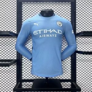2024-2025 MANCHESTER CITY LONG SLEEVE HOME PLAYER VERSION