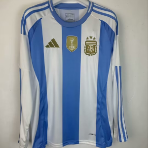 2024 Argentina Long Sleeve Home Copa America Stadium Version