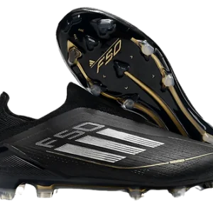 F50 Adizero FG Firm Ground Soccer Cleats - Black/Silver/Gold