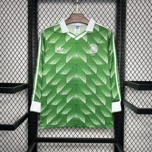 1990 Germany Long Sleeve Away Retro Jersey